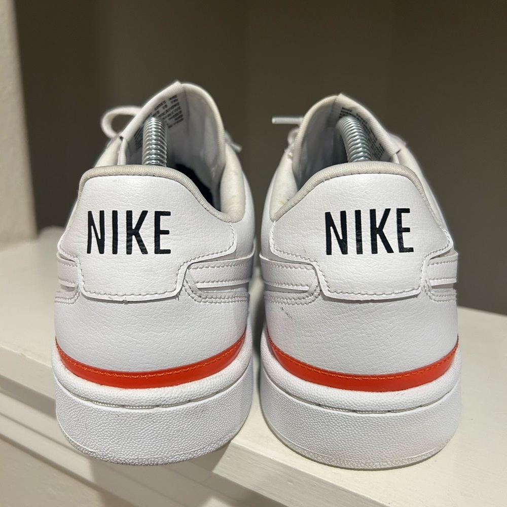 Nike Women White Orange CI0808-100 Court Blanc Athletic Sneakers Shoes Size 11 - Picture 9 of 9